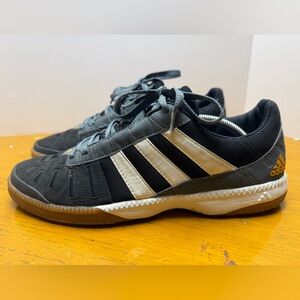 Adidas Black and Gray Indoor Shoes